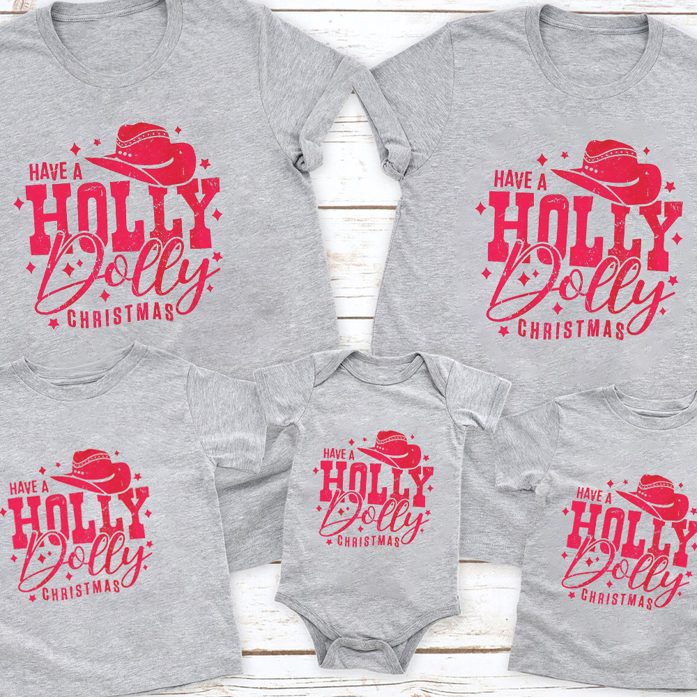 Holly Dolly Christmas Family Shirt