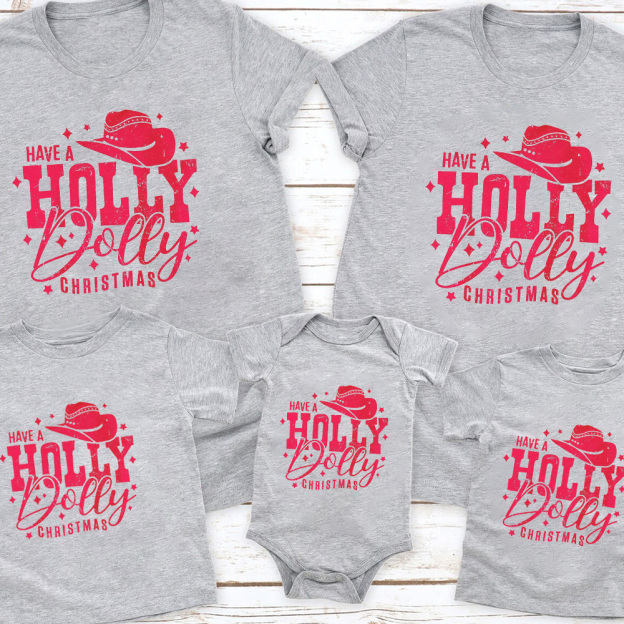 Holly Dolly Christmas Family Shirt