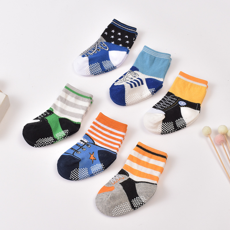 6 Packs Baby Boy Sports Socks Set 6-12M