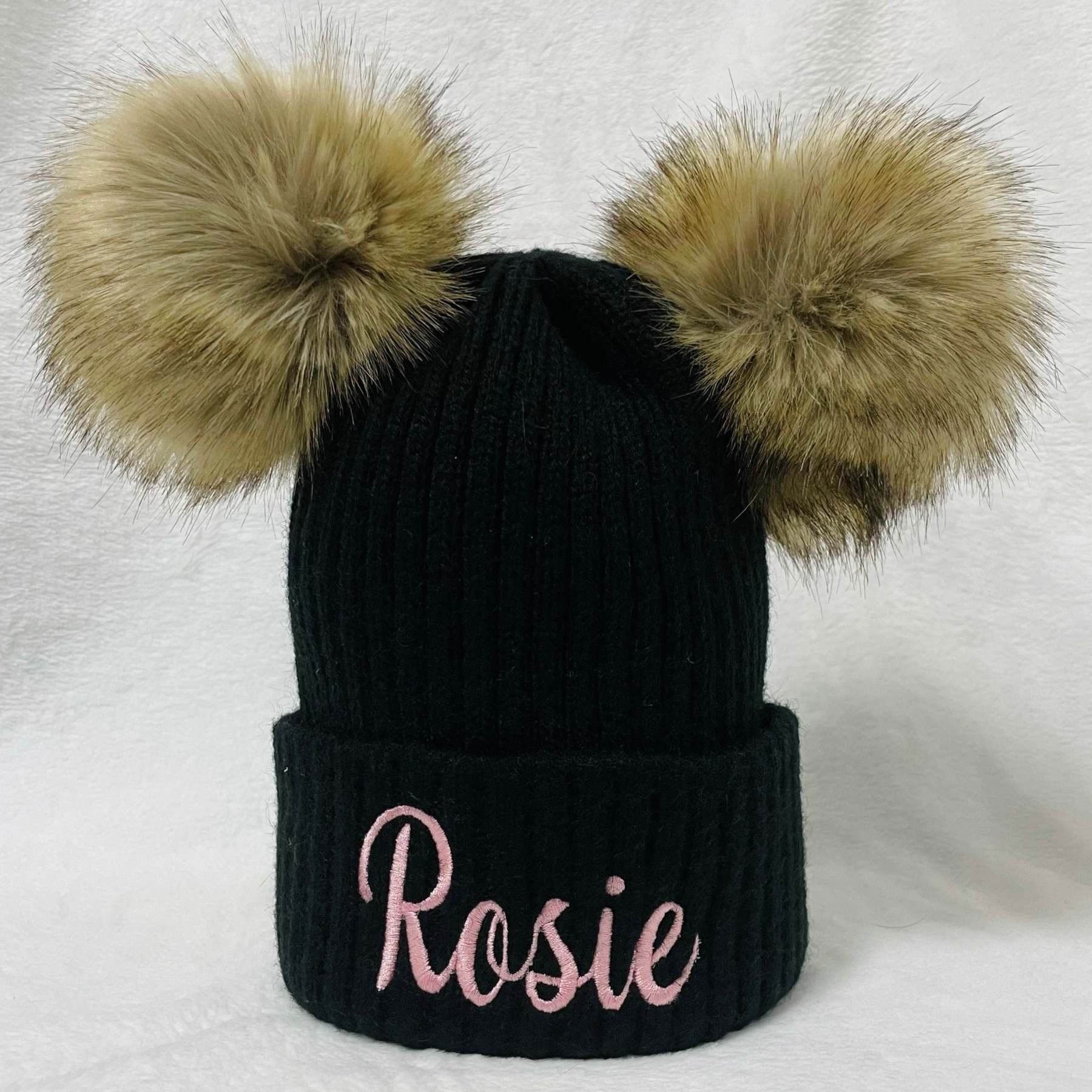 Personalized Double Ball Embroidered Hat