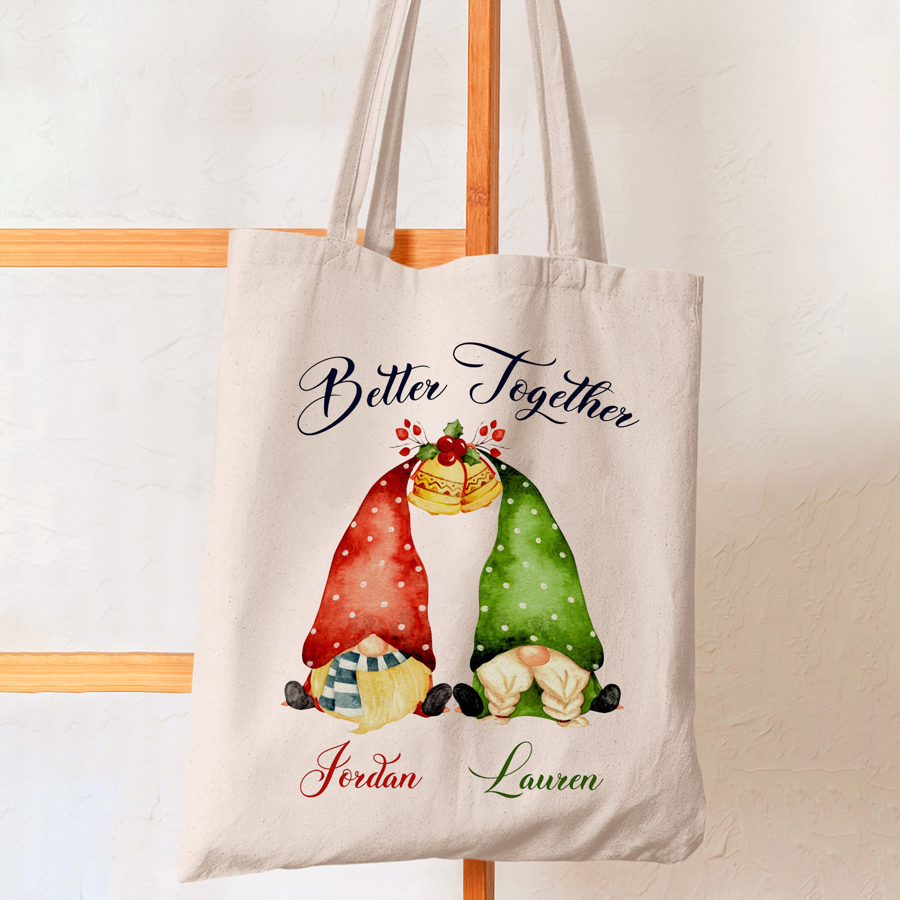 Better Together Couple&Friends Christmas Tote Bag