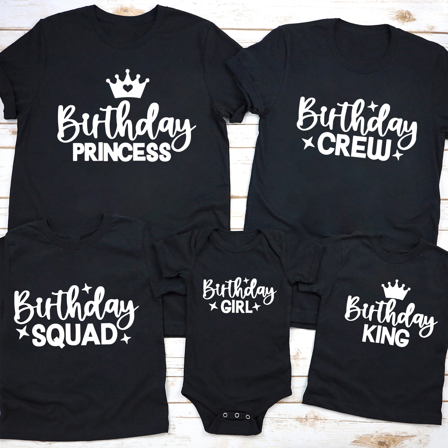 Birthday Crew Family Matching Shirt