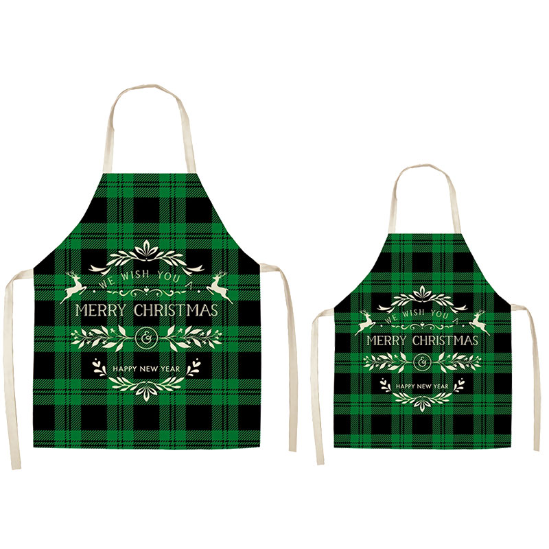 We Wish You Merry Christmas Apron Sets For Adult&Kids
