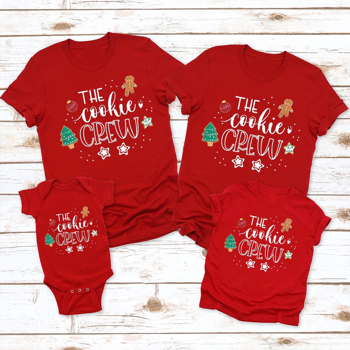 The Cookie Crew Christmas Family Matching T-Shirt