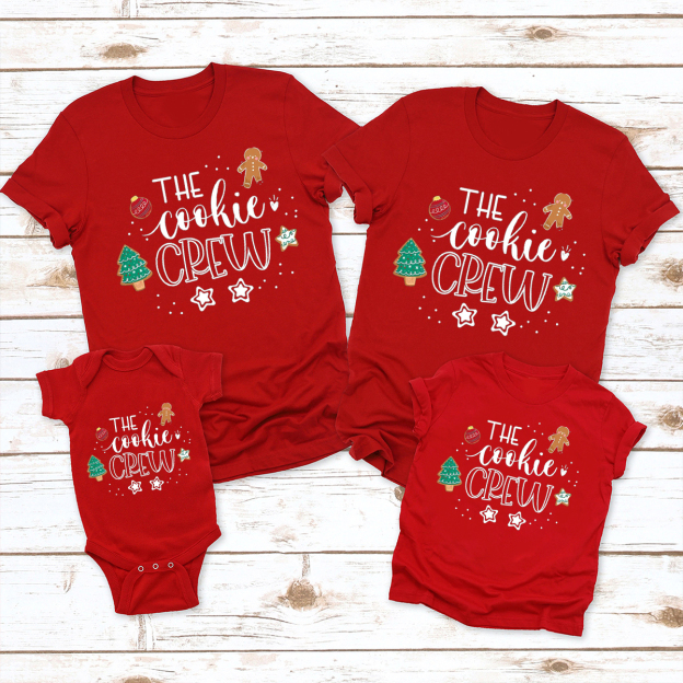 The Cookie Crew Christmas Family Matching T-Shirt