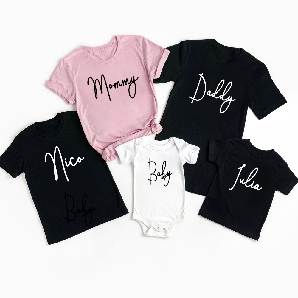 Matching Family Shirts Daddy Mommy & Me