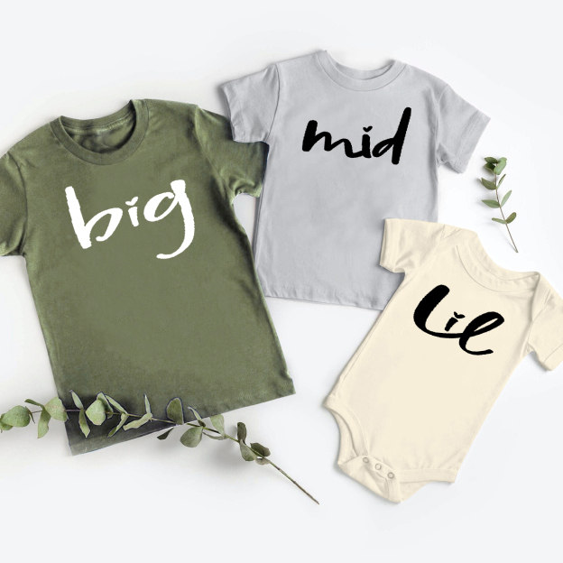 Personalized Oldest Middle Youngest Family Matching Shirt