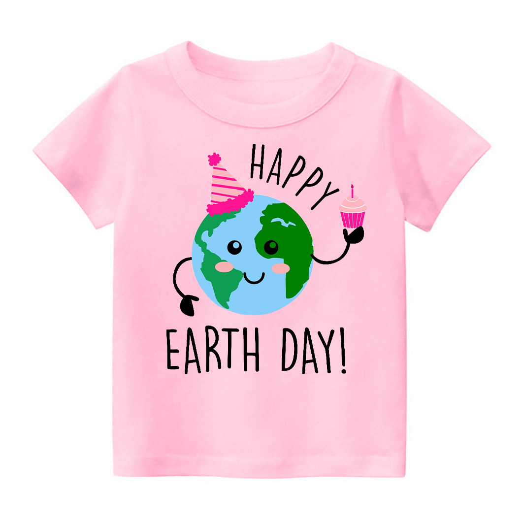Happy Earth Day With Cake Toddler Shirt