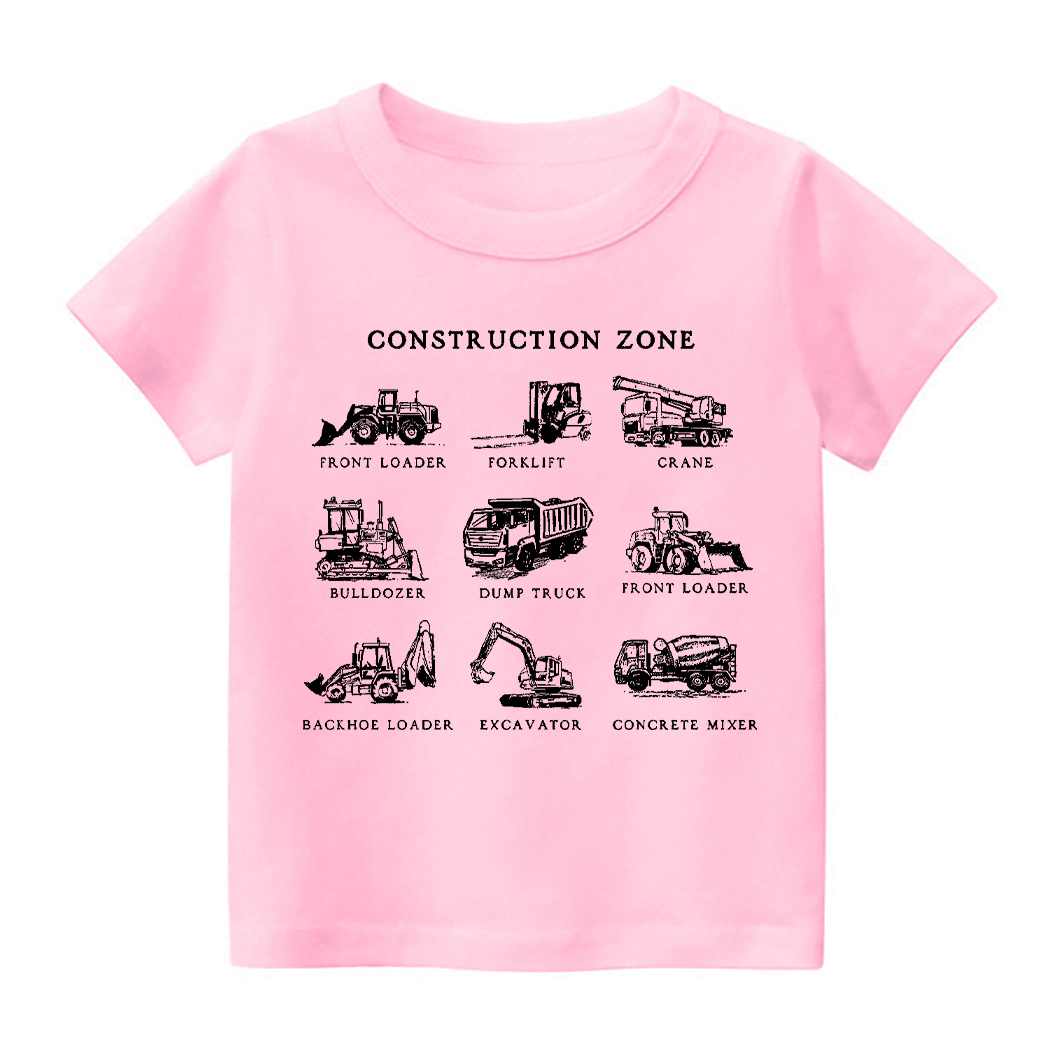 Construction Zone Kids T-Shirt