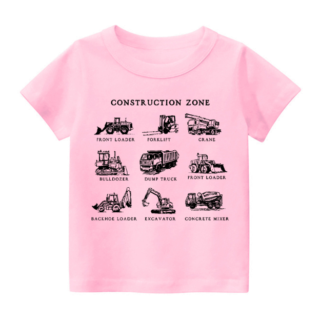 Construction Zone Kids T-Shirt