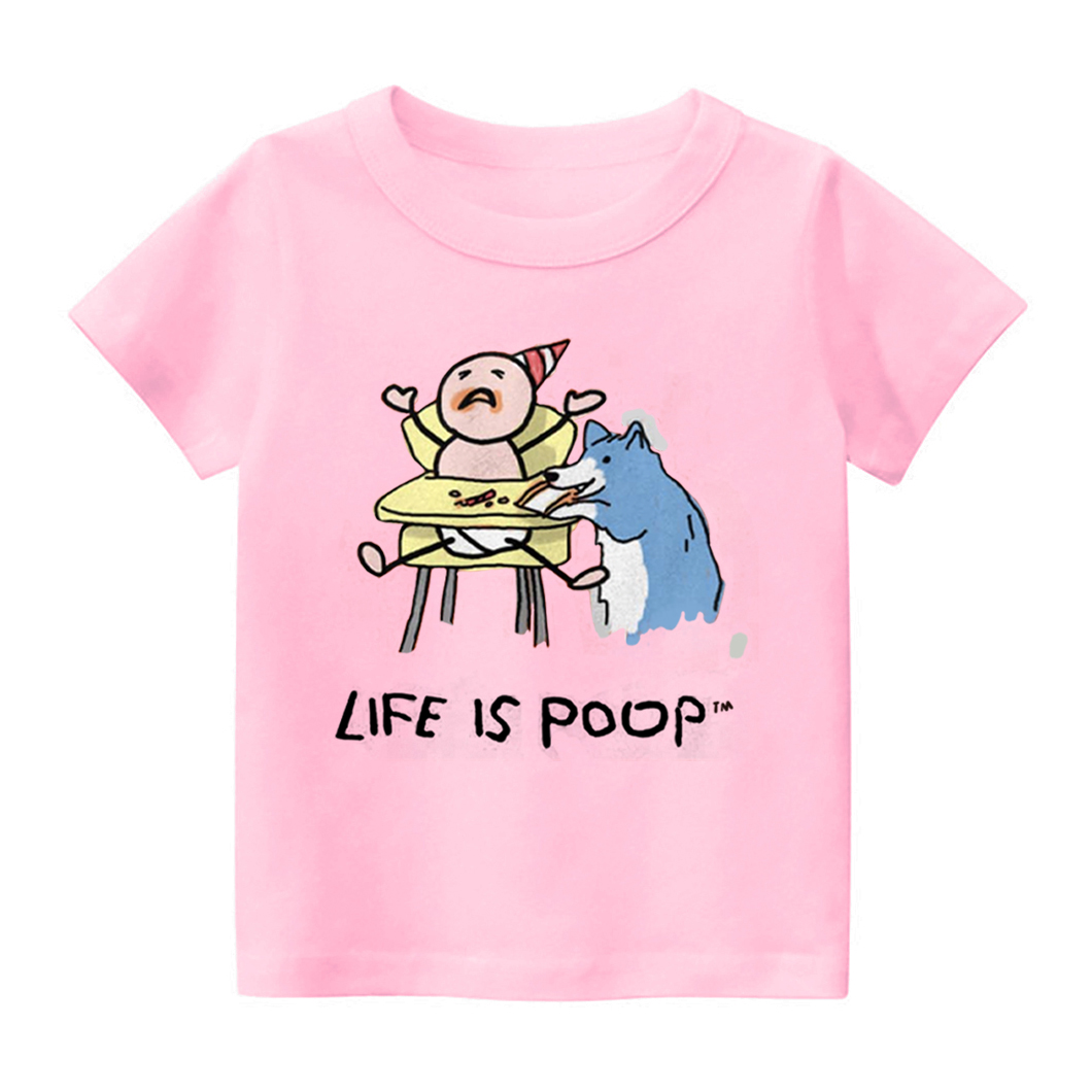 Life Is Poop Kids Shirt