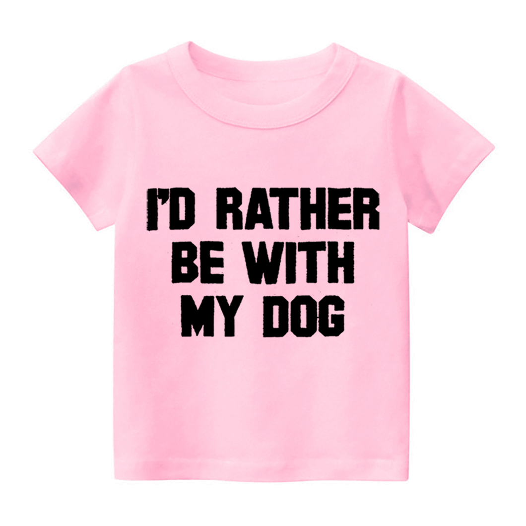 Rather Be With Dog Kids Shirt
