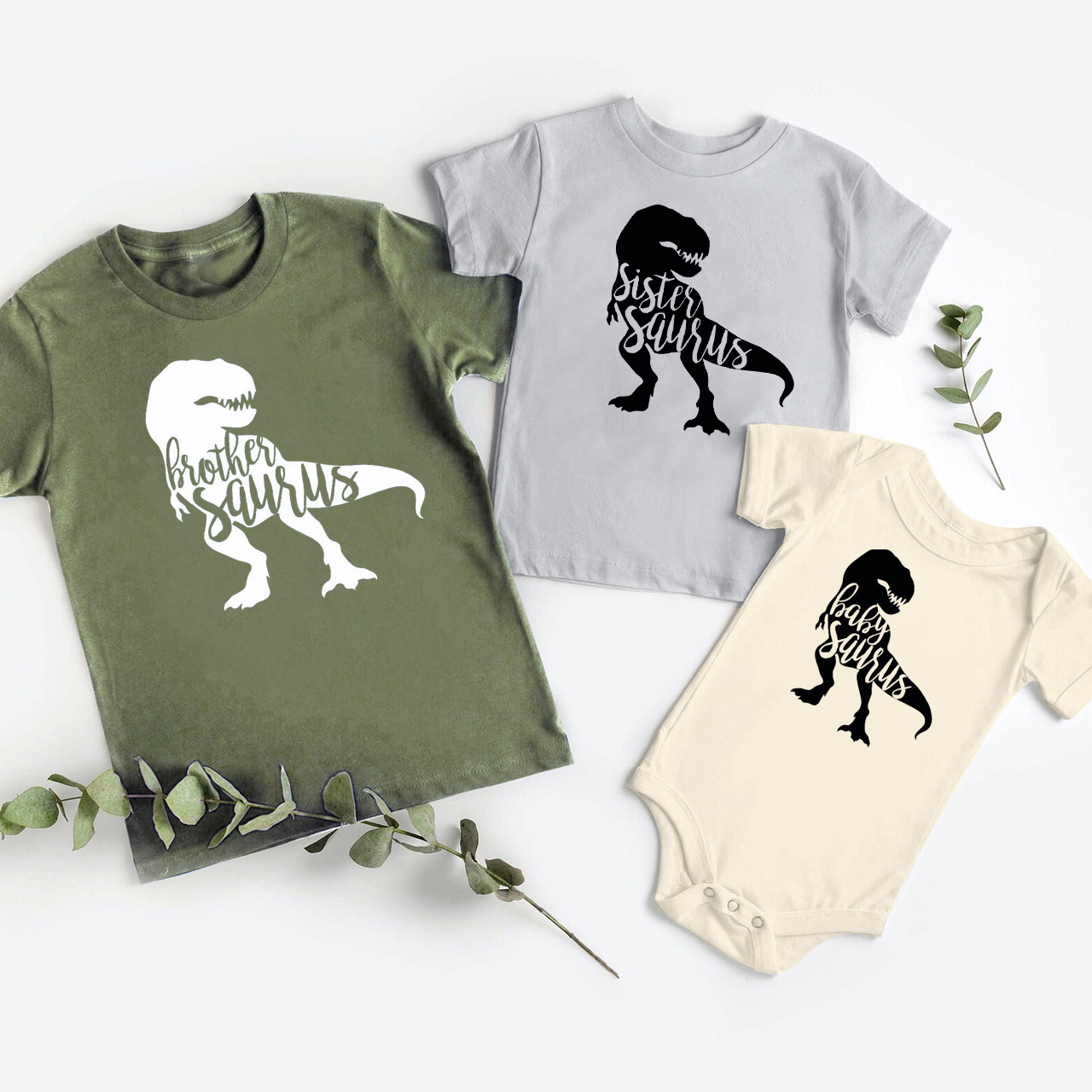 Personalized Dinosaur  Family Matching Shirt