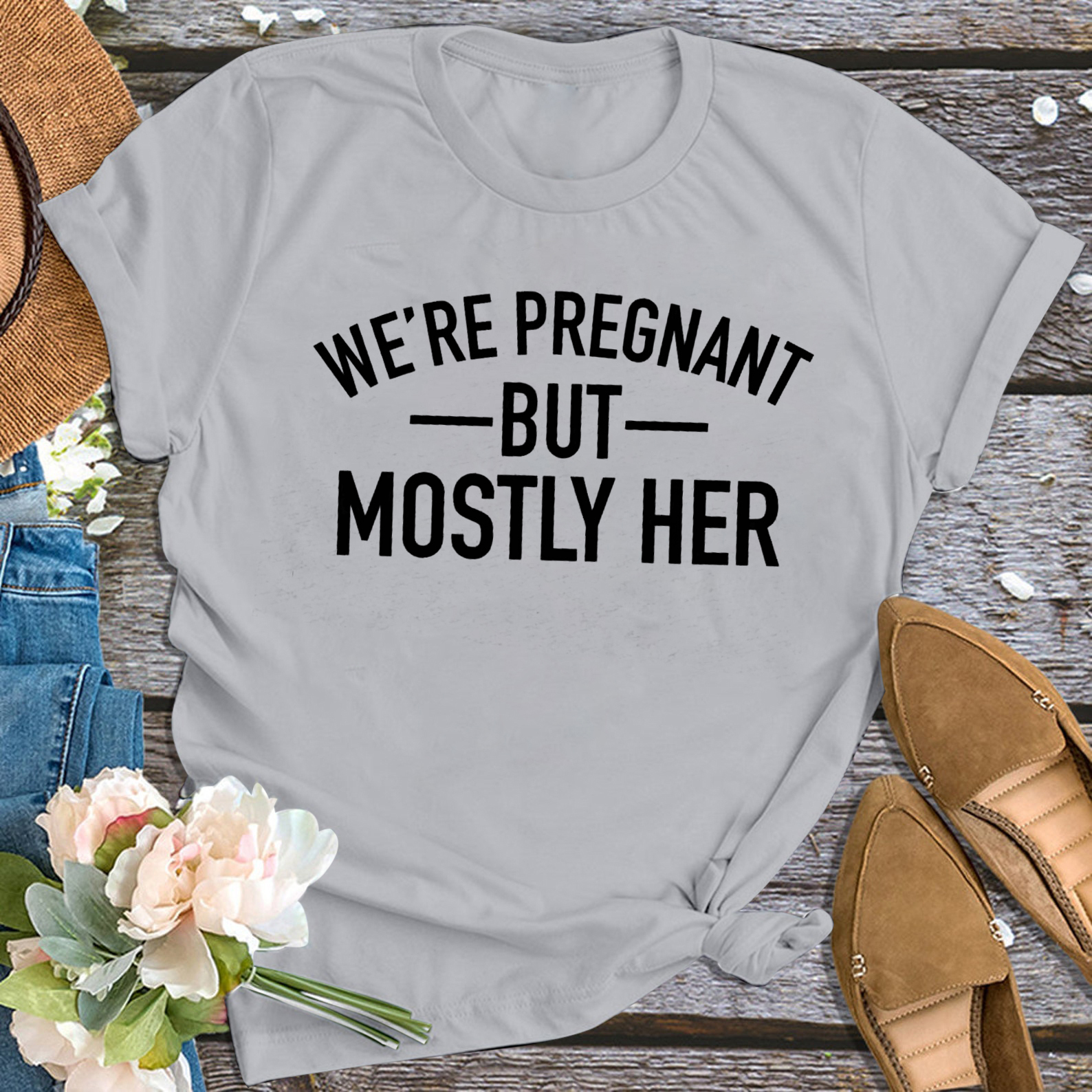 Couple Pregnancy Announcement Shirts For Dad And Mom