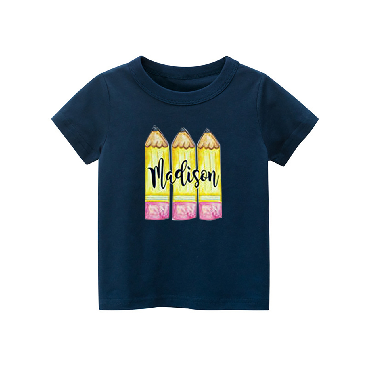 Personalized Yellow Pencil Preschool Shirt