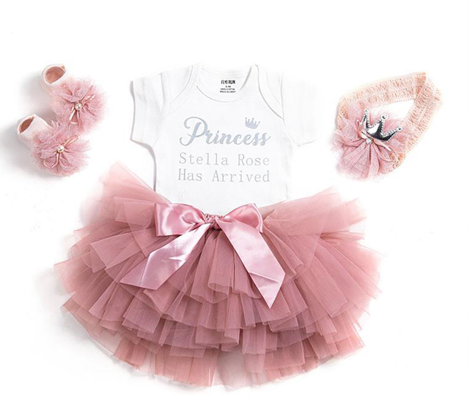 Personalized Baby Girl New Born Sets (Princess xxx Has Arrived)