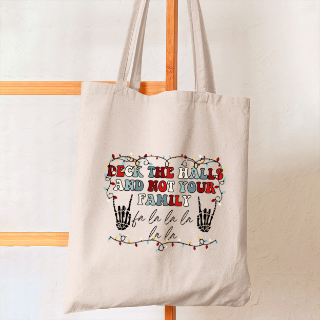 Deck The Halls Christmas Tote Bag