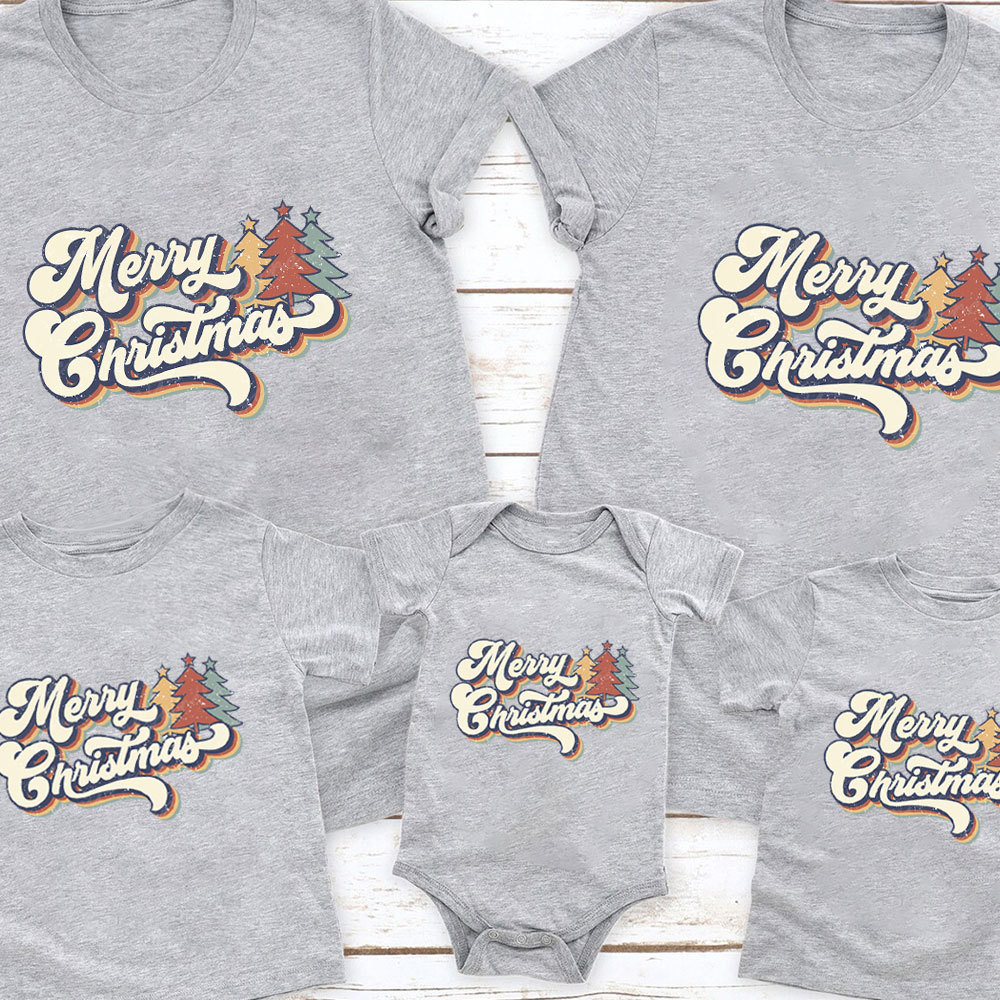 Vintage Merry Christmas Family Matching Shirt