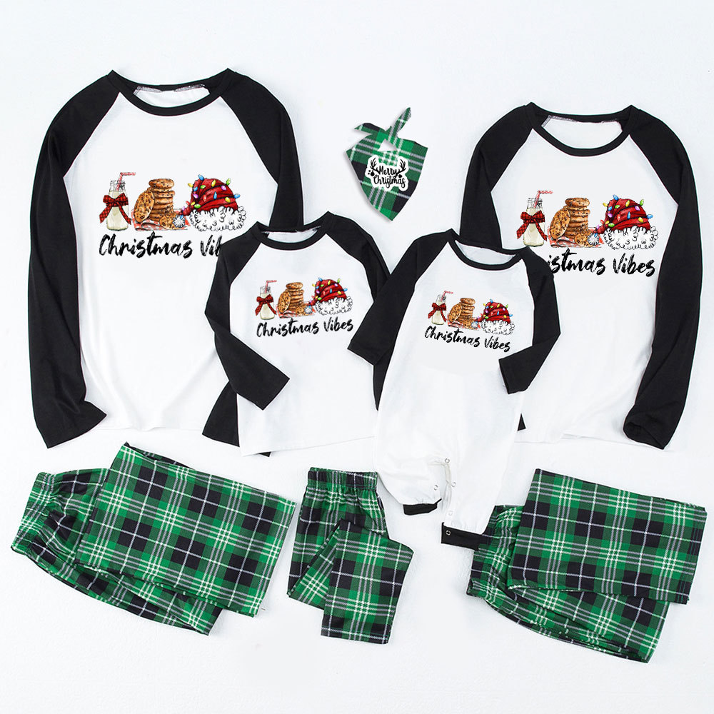 Christmas Cookie Vibes Family Matching Pajamas