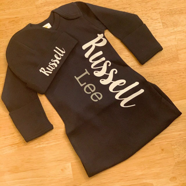 Personalized Baby Pajamas Sets (With Hat)