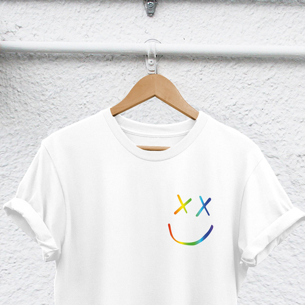 Family Pride Smile Face LGBTQ Shirt & Baby Bodysuit