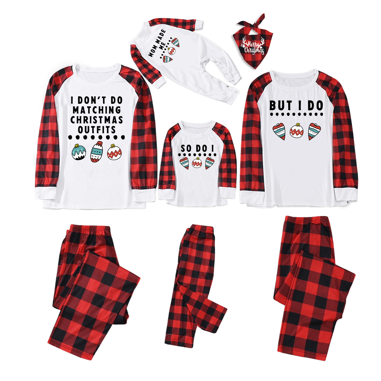 Mom Made Me Christmas Family Matching Pajamas