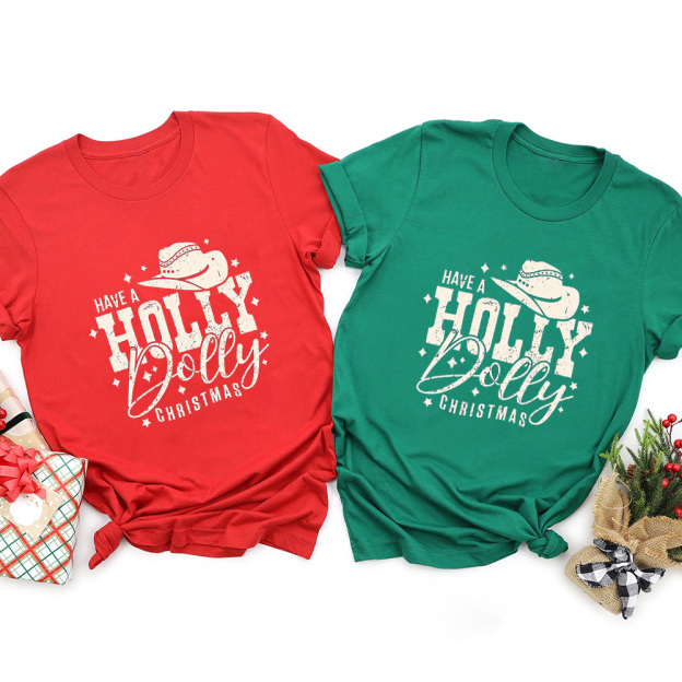 Holly Dolly Christmas Family Shirt