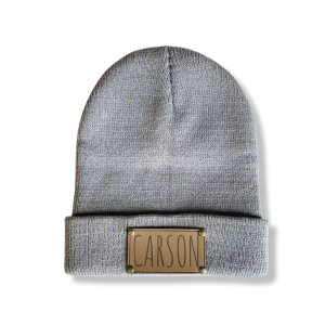 Image of Signature Beanie/hat (Vegan Leather Patch)