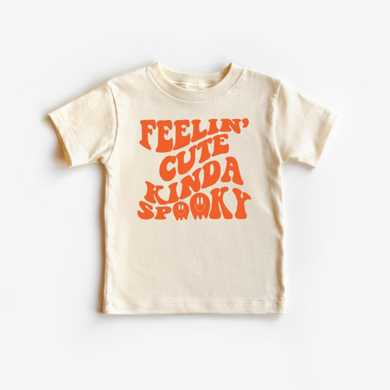 Feelin' Cute Kinda Spooky Toddler Halloween Shirt