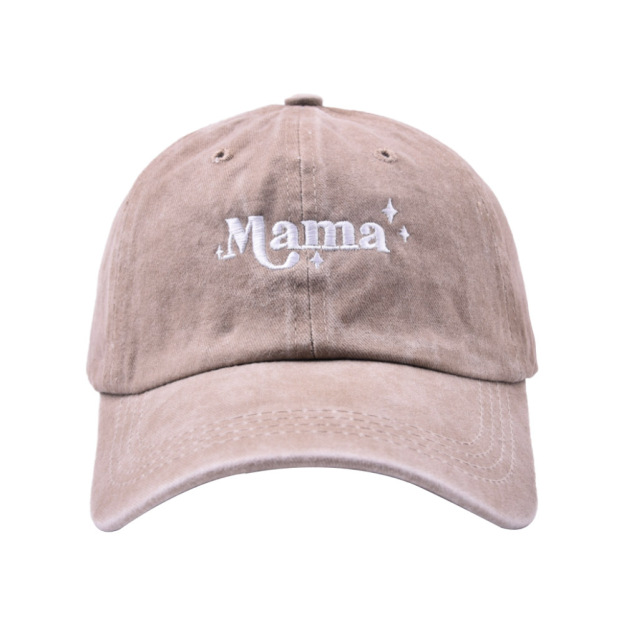 Star Print Mama Embroidered Baseball Cap