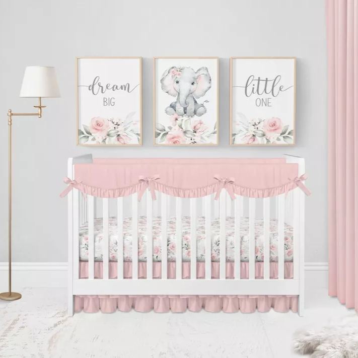Floral Elephant Bundled Digital Nursery Art