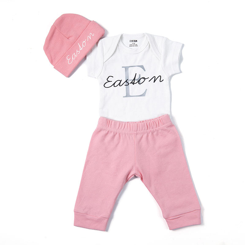 Personalized Baby Outfit Sets (Big Letter)