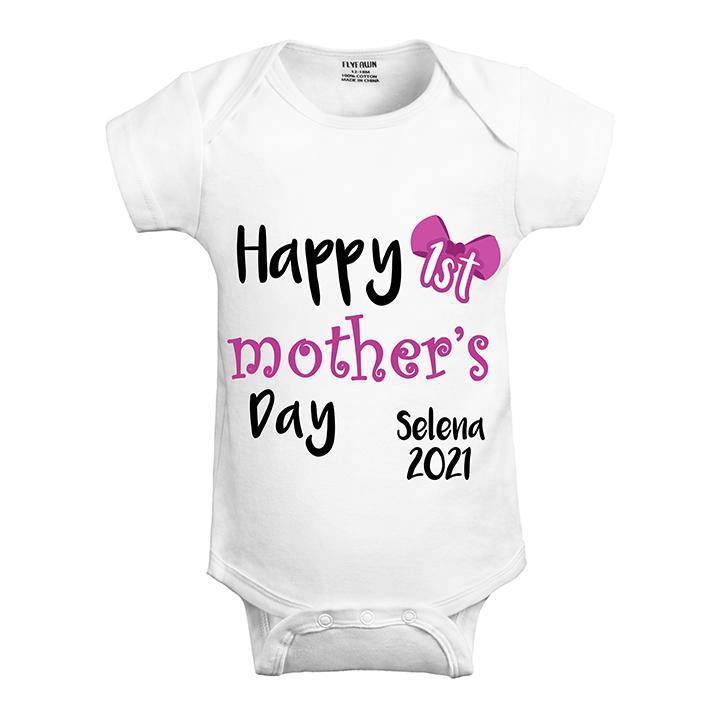 Personalized Baby Bodysuit (Happy 1st Mother's Day )