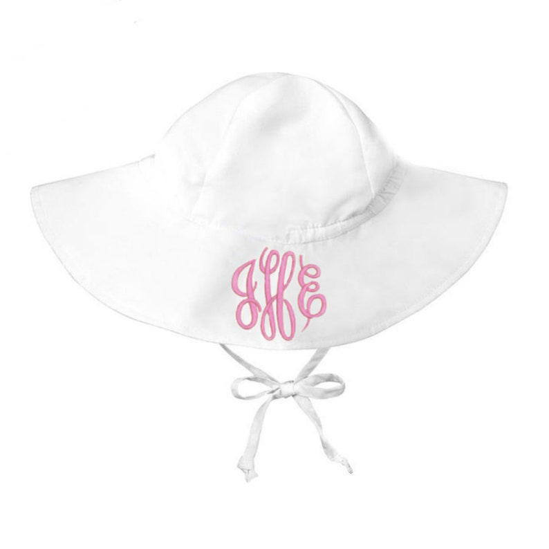 White Wide Brim Sun Protective Baby and Toddler