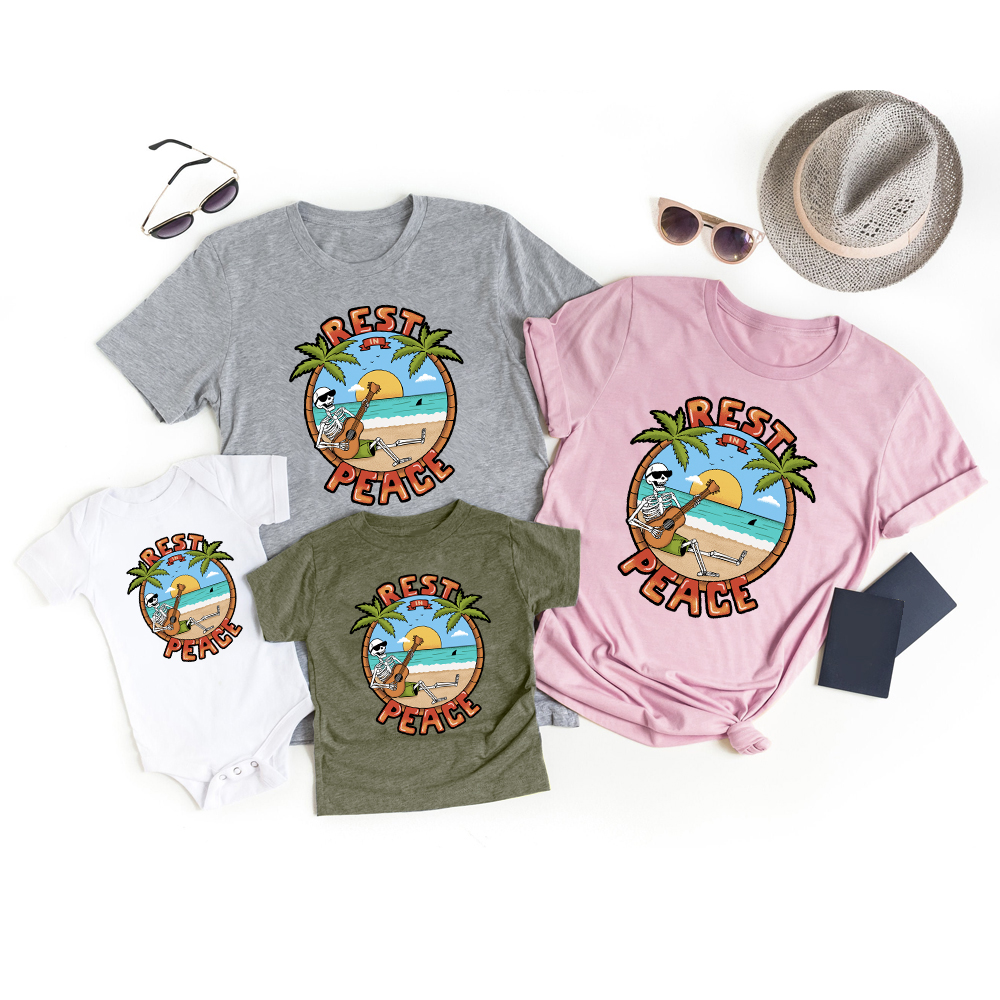 Rest & Peace Family Vacation Shirts