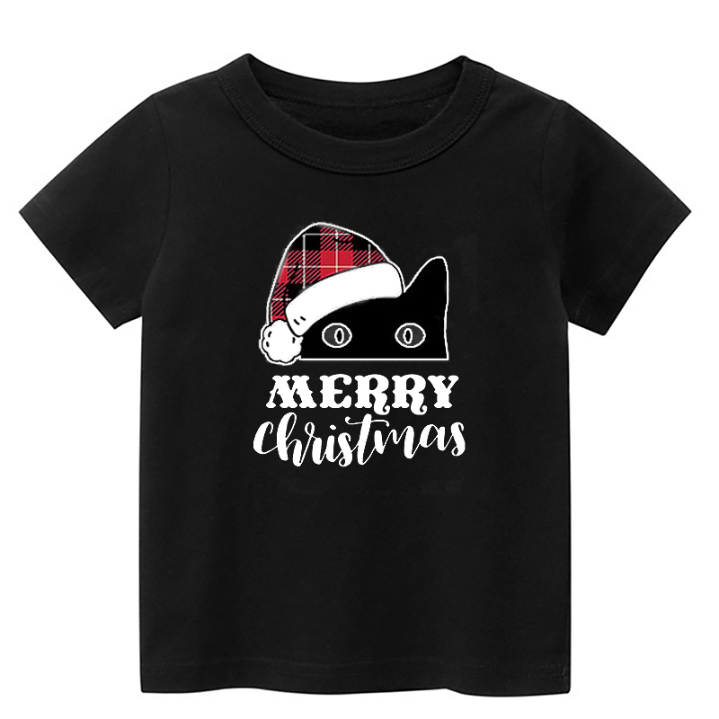 Merry Christmas Kitty Toddler Christmas Shirt