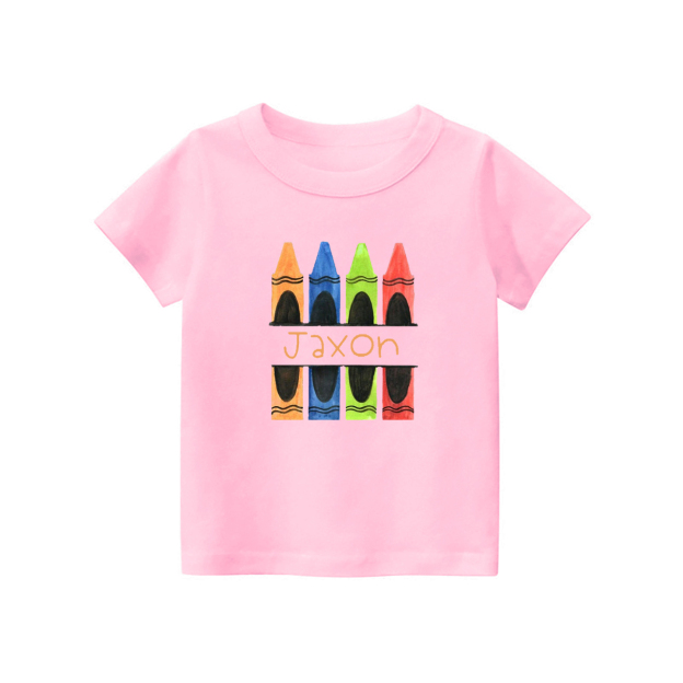 Personalized Colored Pencils Name T-Shirts