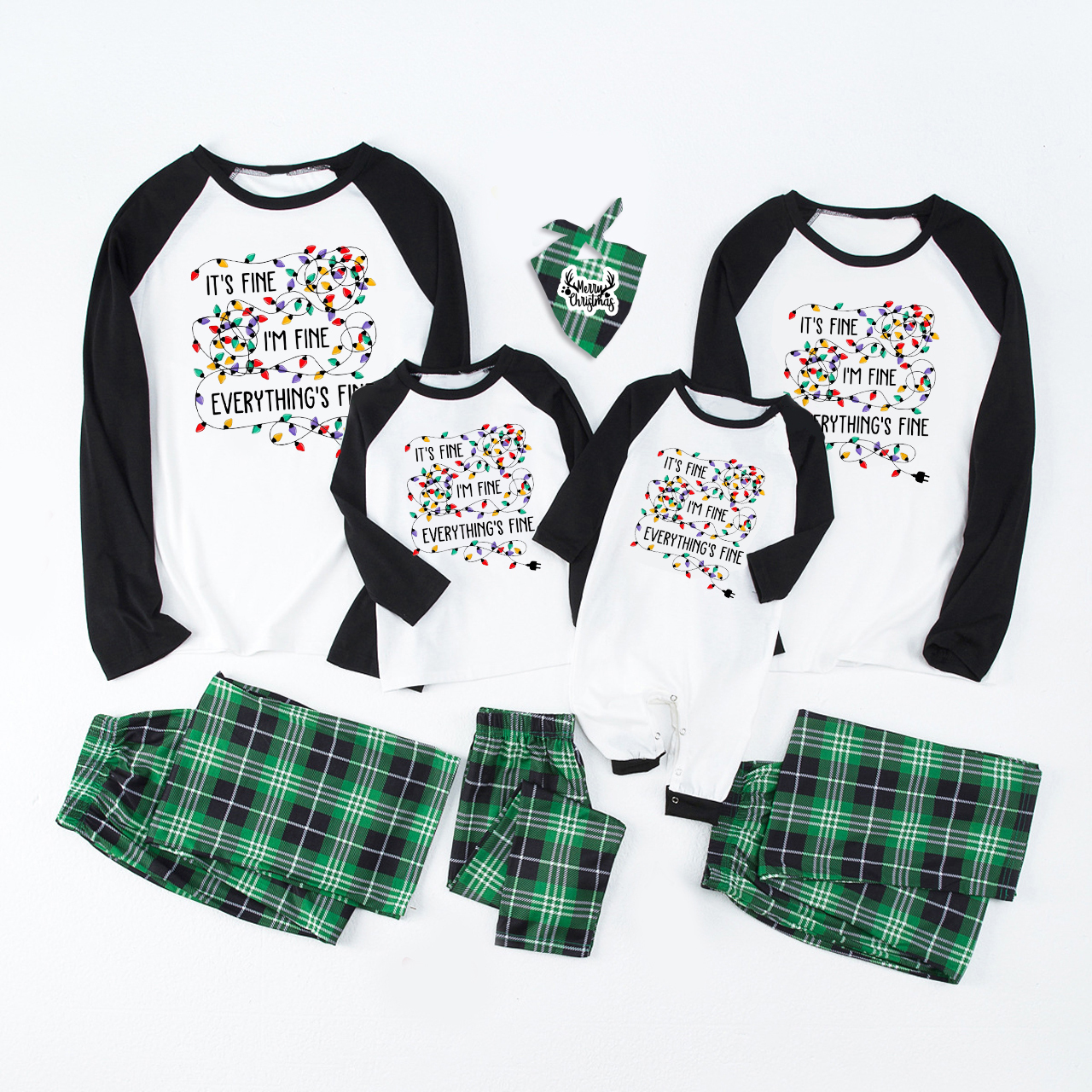 Everythig Is Fine Family Christmas Pajamas