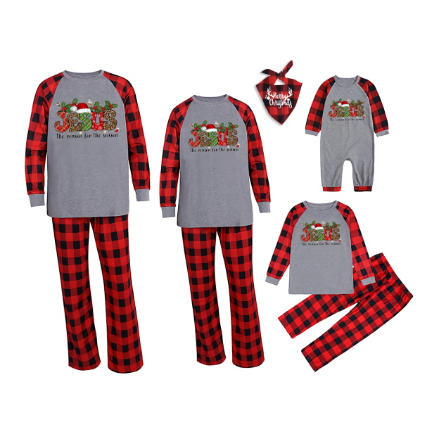 Reason For The Season Christian Christmas Family Matching Pajamas