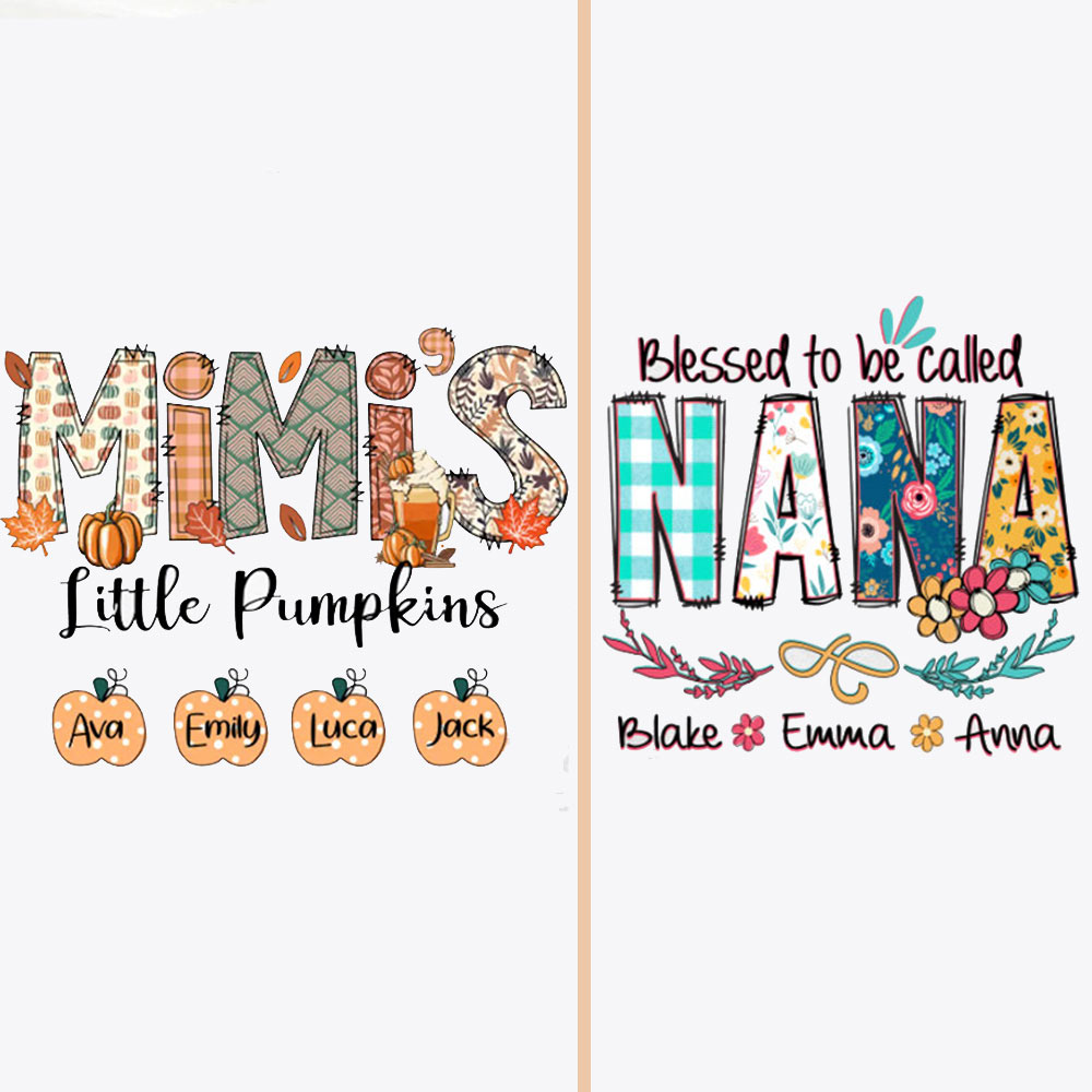 Personalized Fall Family Matching Grandparents Shirt