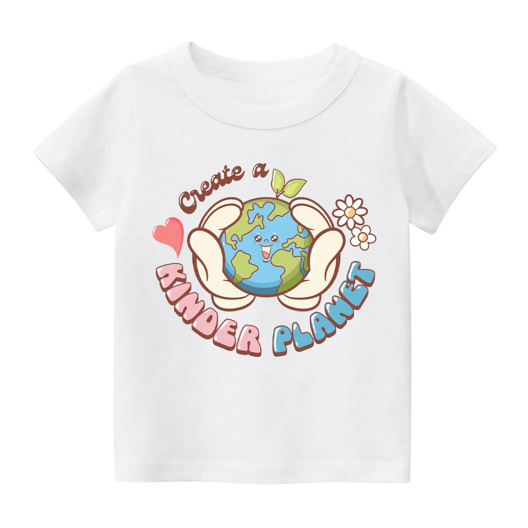 Create A Kinder Planet Design Toddler Shirt