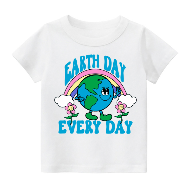 Retro Design Earth Day Every Day Toddler Shirt