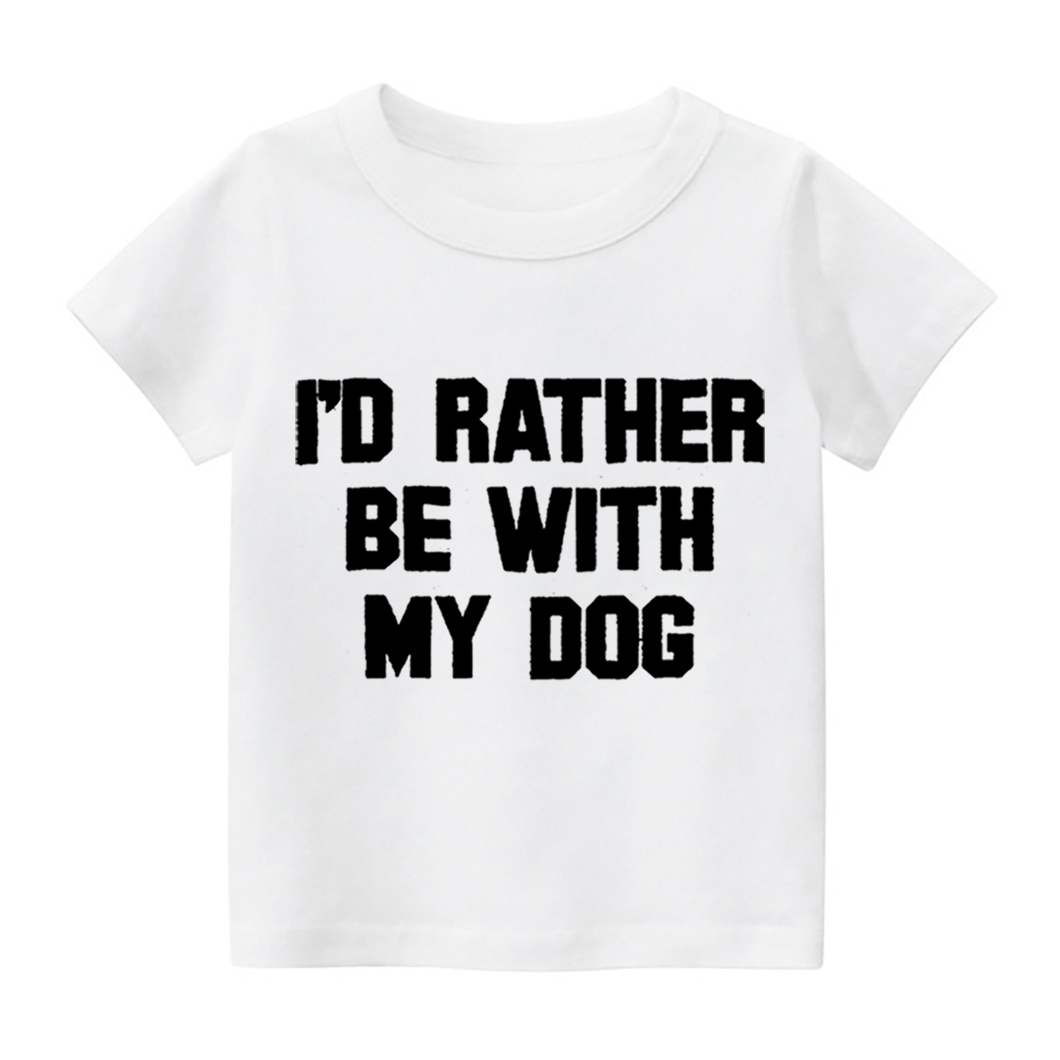 Rather Be With Dog Kids Shirt