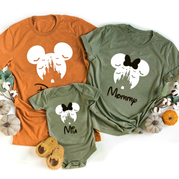 Minnie And Mickey Family Halloween Shirts