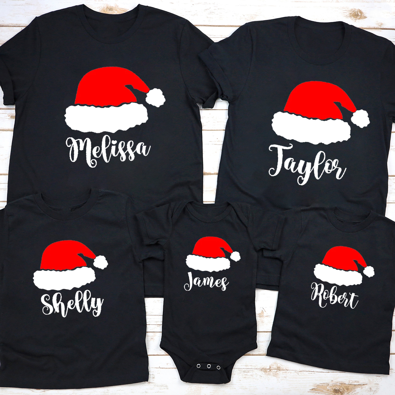 Personalized Family Christmas Pajama Shirts