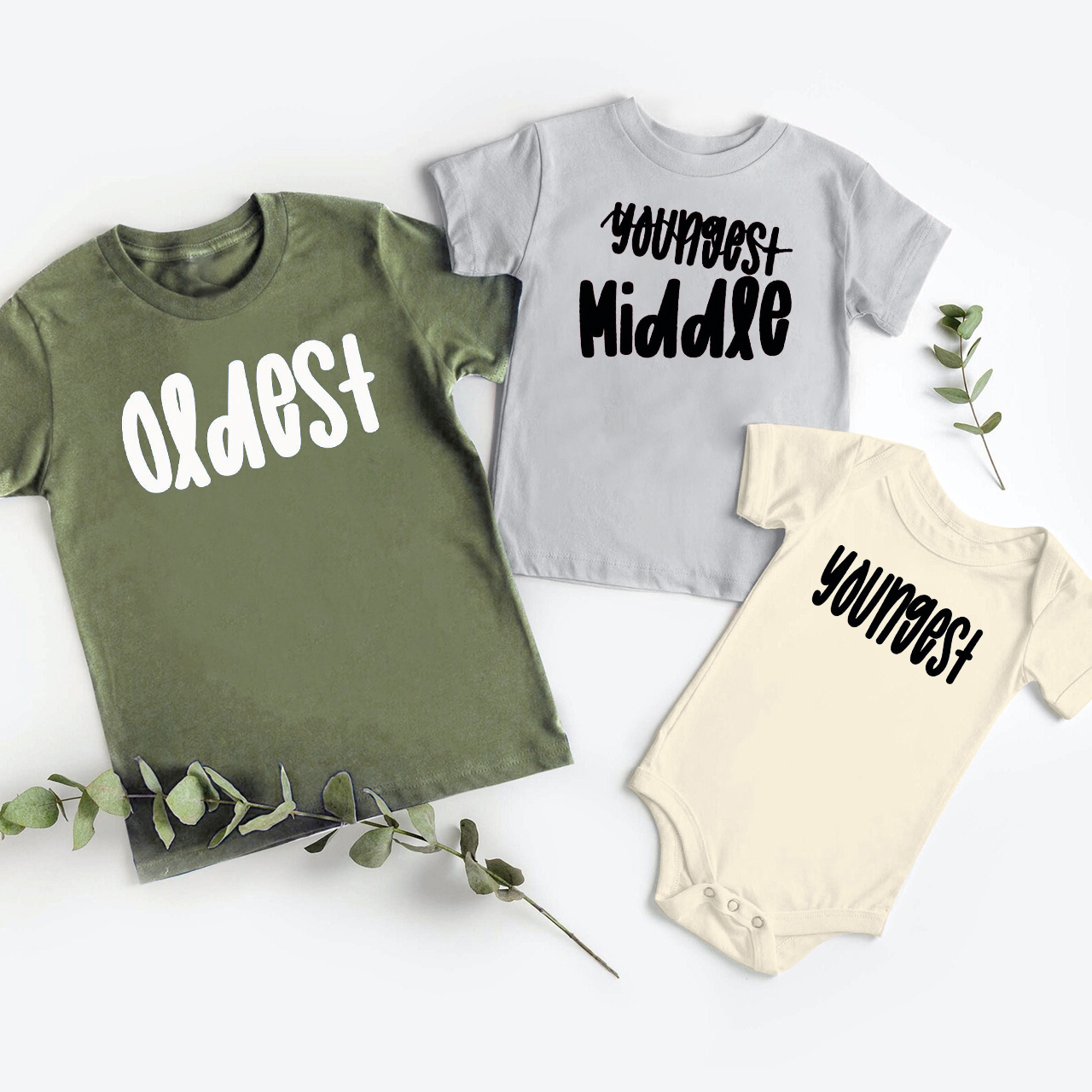 Personalized Cute Alphabet Family Matching Shirt