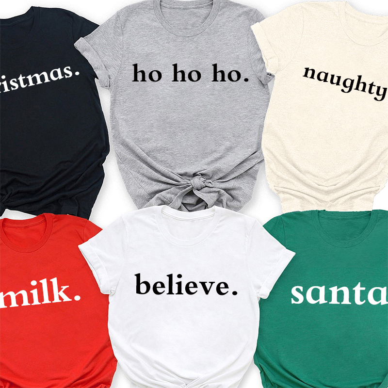 Christmas Words Family Matching Shirt