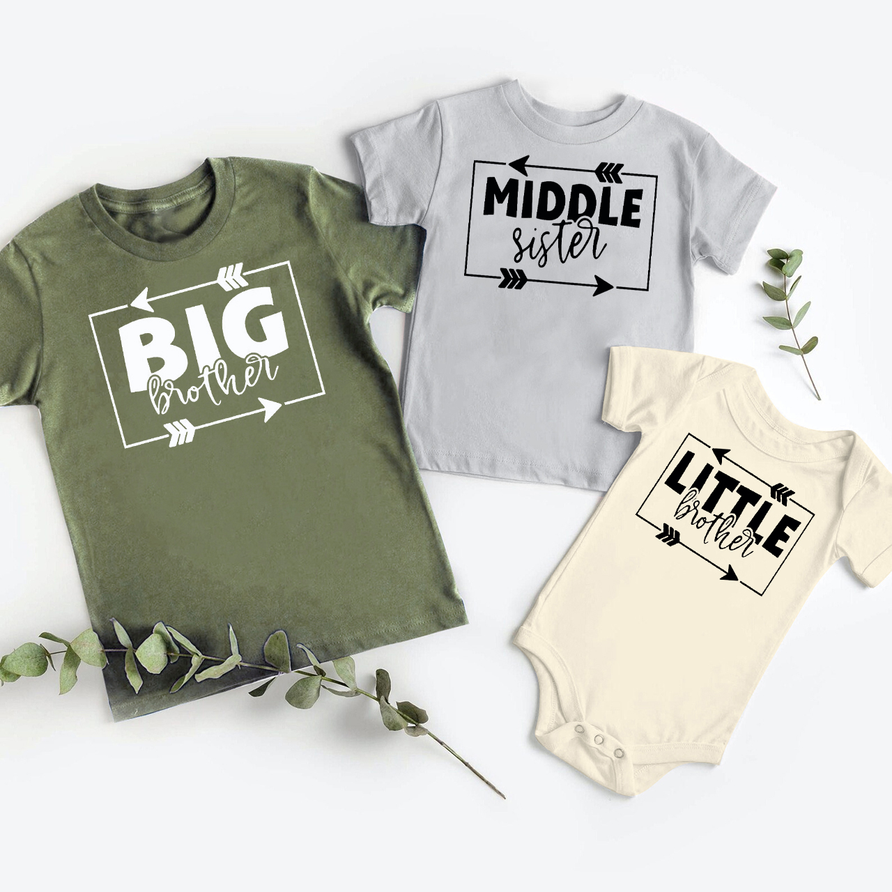 Arrow Personalized Siblings Family Matching Shirt