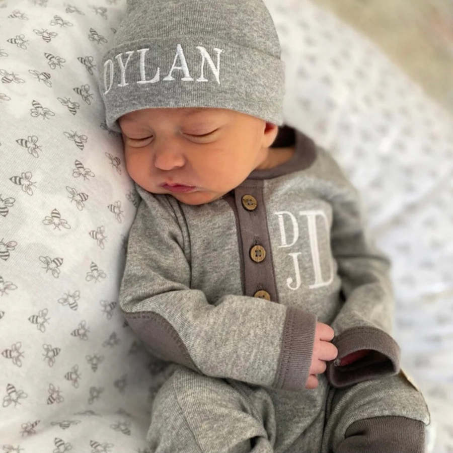 PreSale(In stock at Personalized Baby Boy Coming Home Outfit 3 Piece