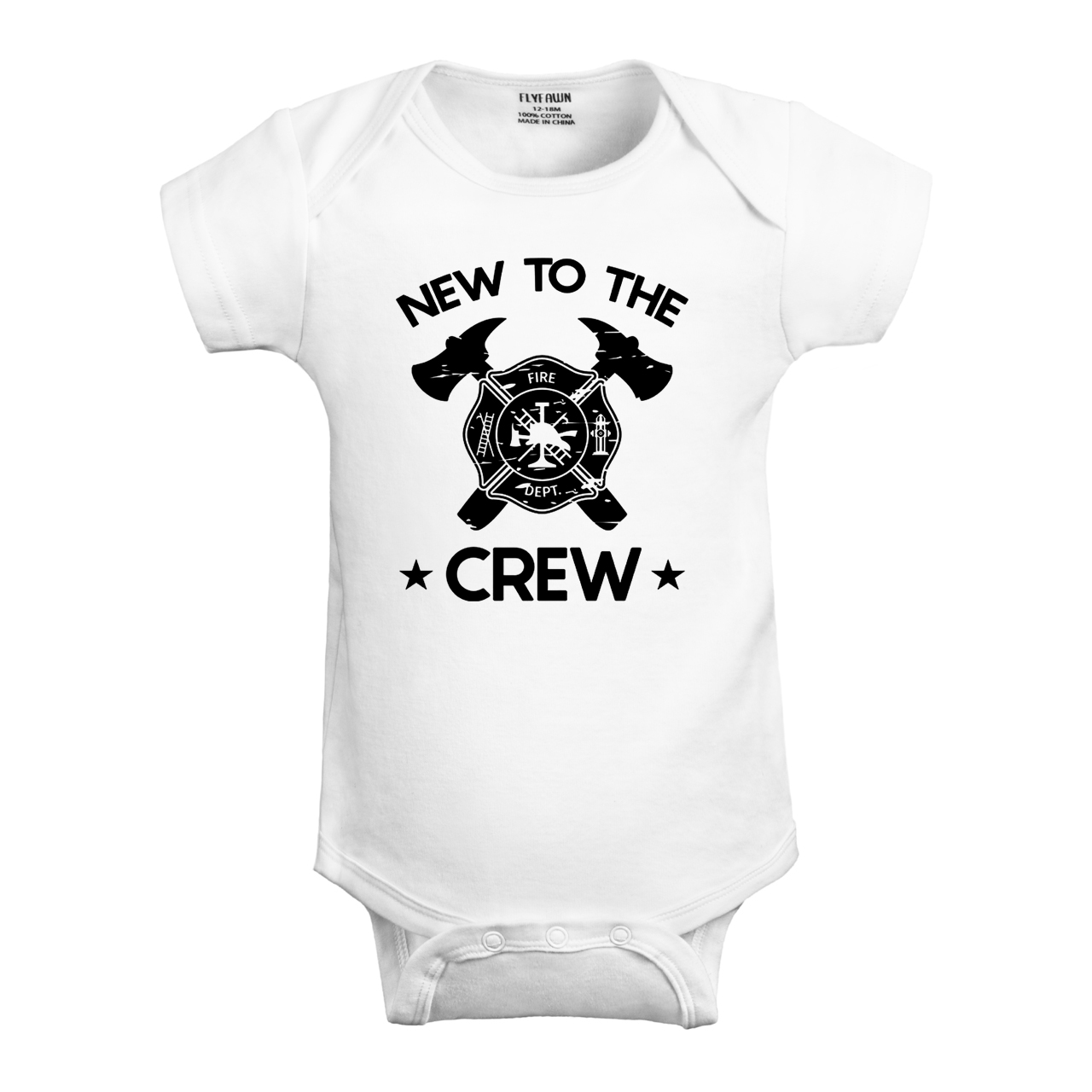 Fireman New To The Crew,Baby Bodysuit